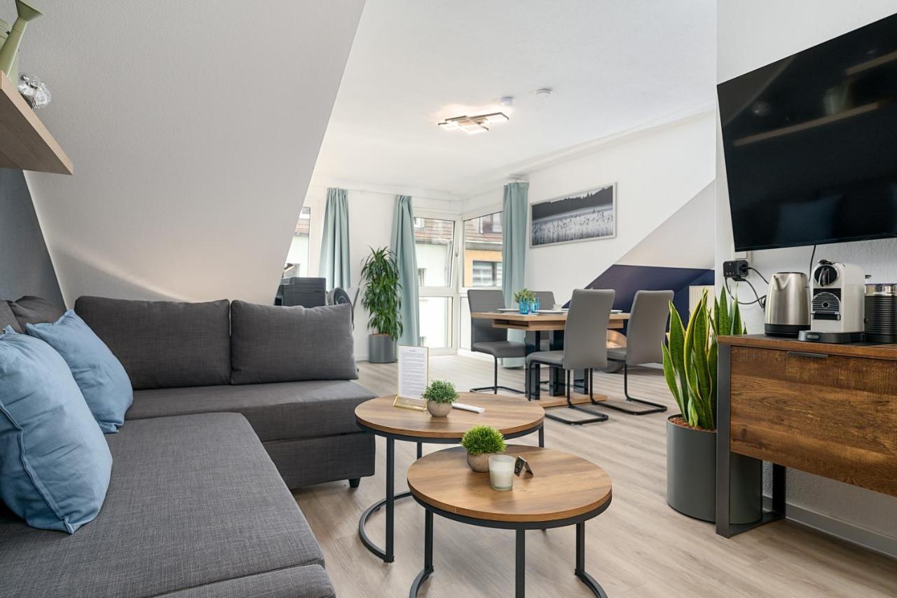 Federnest - Luxus-Studio - Kingsize Boxspringbett - Home-Office Mit Monitor Und Drucker - 11 Min Hbf Дуйсбург Екстер'єр фото