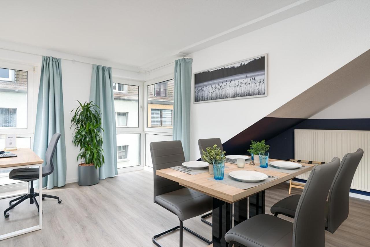 Federnest - Luxus-Studio - Kingsize Boxspringbett - Home-Office Mit Monitor Und Drucker - 11 Min Hbf Дуйсбург Екстер'єр фото